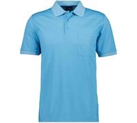 RAGMAN Polo de punto suave para hombre con bolsillo en el pecho, manga corta, XXL