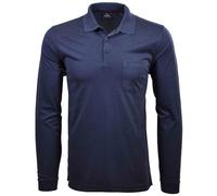 RAGMAN Polo de punto suave para hombre, manga larga, Azur-778, XL