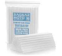 Ragnar Moto Pegamento Termofusible 1 kg, Barra de Pegamento Fuerte Transparente, Ø 11 x 200 mm, Acerca de 52 Barras de Pegamento Termofusible Recambiables para Pistola de Pegamento