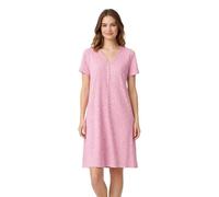 RAGNO Camisón de noche para mujer 100% algodón con fantasía micro impresión Art DTO4NO, Rosa, 46