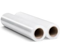 RAGO® Film Transparente para Embalar 2 unidades 150m I Rollos de Plastico 900g I Film para Embalar I 7,5 x 7,5 x 40 cm I Papel film I Rollos de Plastico para Embalar 0,9 Kg