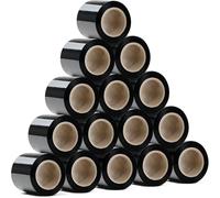 RAGO® Juego de 15 mini rollos de 130 m I 15 x 210 g I Papel film I Rollos de Plastico para Embalar I Plastico Embalaje I Película de muebles (38 x 31 x 8 cm), 130 m de longitud