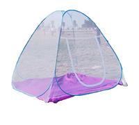 RAGOPILEN Parasol Mosquito, Tienda de campaña con mosquitera y tapete for 2 Personas, Color Morado y Azul, Varios tamaños(Purple,1.5 * 2M)