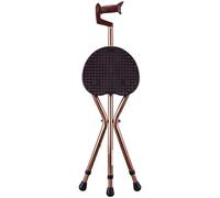 RAGOPILEN Silla Plegable, Silla Bastón Multicolor 27x(80-90) cm(Brown Color)