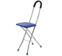RAGOPILEN Silla Plegable, Silla con muletas Plegable sin instalación Multicolor Tamaño Plegado 23x87,8cm 150kg(Blue Color)