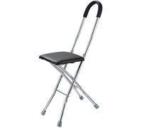 RAGOPILEN Silla Plegable, Silla con muletas Plegable sin instalación Multicolor Tamaño Plegado 23x87,8cm 150kg(Black Color)