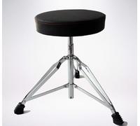 RAGOPILEN Taburete de Tambor, Stainless Steel Adjustable Drum Stool 42-56cm with 4-Hole Adjustment and Padded Seat