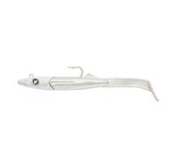 Ragot Raglou Hybrid - 2 peces de goma, peso/longitud/tamaño del anzuelo: 14,6 g/10,5 cm/talla 1/0, color blanco perla