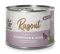 Ragout Rabbit & Chicken with Broccoli, Carrots, Marigold and Salmon Oil 180 g