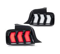 RAGPUKMUAN Después Luces Traseras Para Ford Para Mustang 2005-2009 GT Shelby S-197 Luces Traseras LED Señal Dinámica Arranque Animación Par Conjunto De Lámparas