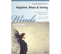 Ragtime, Blues and Swing: para flauta, oboe, clarinete, cuerno y fagott, partitura y voces.