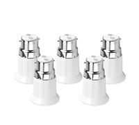 Raguso 5pcs B22 Macho a E27 Hembra portalámparas Adaptador de Bombilla portalámparas convertidor portalámparas