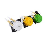 Raguso Pequeña Bomba Peristáltica de Dosificación Bomba Dosificadora de Plástico Mini Cabeza de Bomba de Manguera Verde para Agua Acuario de Laboratorio de Acuario Líquido