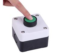 Raguso rótulo Start Interruptor de botón pulsador de Cajas de Interruptor, Interruptor de botón pulsador Caja de Control para abridor de Puerta Verde