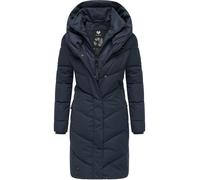 Ragwear Abrigo de invierno largo para mujer, acolchado, cálido, impermeable con capucha Natalka Intl XS-6XL, Navy22, L