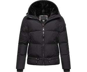 Ragwear Briony YOUMODO Chaqueta de invierno para mujer, cálida, impermeable, acolchada, con capucha, XS-3XL, Negro , M