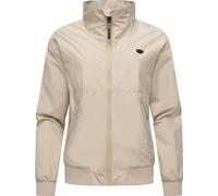 Ragwear Chaqueta de entretiempo ligera para mujer, impermeable (columna de agua 11.000 mm), corta, transpirable, Goona Youmodo, XS-6XL, arena, XS