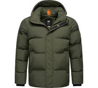 Ragwear Walby YOUMODO - Chaqueta de invierno para hombre, impermeable, con capucha ajustable, tallas S-XXL, verde oscuro, L