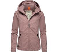 Ragwear Dizzie Intl - Chaqueta de entretiempo impermeable para mujer, chaqueta ligera corta con capucha XS-6XL, Mauve24, M