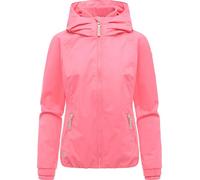 Ragwear Dizzie Intl - Chaqueta de entretiempo impermeable para mujer, chaqueta ligera corta con capucha XS-6XL, Pink26, 5XL