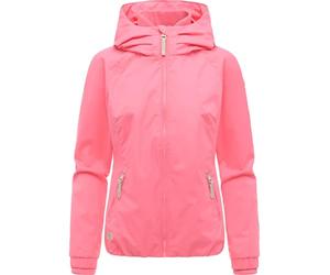 Ragwear Dizzie Intl - Chaqueta de entretiempo impermeable para mujer, chaqueta ligera corta con capucha XS-6XL, Pink26, 5XL