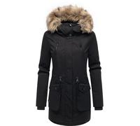 Ragwear Ellsa B YOUMODO XS-3XL - Parka de invierno para mujer con capucha y piel sintética (extraíble), Negro , XXL