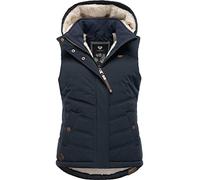 Ragwear Hesty Intl - Chaleco de invierno para mujer, sin mangas, impermeable, con capucha extraíble, tallas XS-6XL, Navy22, L