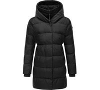Ragwear Niara YOUMODO XS-6XL Abrigo de invierno con capucha para mujer, Negro , S