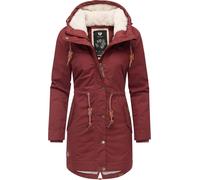 Ragwear Parca de invierno marrón / rojo / negro / blanco XXL EUR
