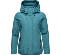 Ragwear Sunniva YOUMODO XS-3XL Chaqueta de invierno corta para mujer, cálida, impermeable y transpirable, con forro interior de piel de peluche, verde océano., S