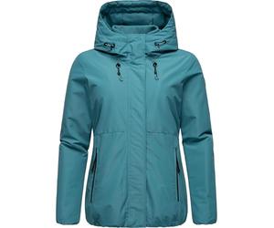 Ragwear Sunniva YOUMODO XS-3XL Chaqueta de invierno corta para mujer, cálida, impermeable y transpirable, con forro interior de piel de peluche, verde océano., S