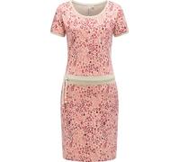 Ragwear Vestido de verano de manga corta para mujer, ligero, con estampado de moda, vestido de playa con bolsillos, Baomi Zoo YOUMODO XS-3XL, Rosa., 3XL