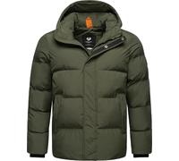 Ragwear Walby YOUMODO - Chaqueta de invierno para hombre, impermeable, con capucha ajustable, tallas S-XXL, verde oscuro, L