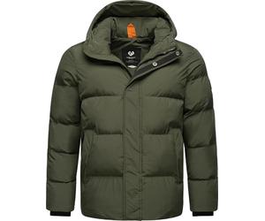 Ragwear Walby YOUMODO - Chaqueta de invierno para hombre, impermeable, con capucha ajustable, tallas S-XXL, verde oscuro, L