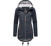 Ragwear Zuzka - Chaqueta de invierno para mujer, corta, impermeable, con capucha, tallas XS-6XL, Navy22, S