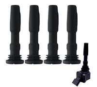 Raheem 04E905199H 04C905110A 4 unidades Bobina de encendido Botas de goma Conector Compatible con A-udi A1 8X A3 8V Golf 7 Beetle 5C Passat Passat B8 Polo 6R UP Citigo Fabia 3 Octavia 5E Rapid Ibiza