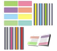 Raheem 16 superposiciones de dislexia de colores para leer, regla de lectura con 8 colores brillantes, ideal para niños y adultos con dislexia, reduce el estrés visual y mejora la concentración