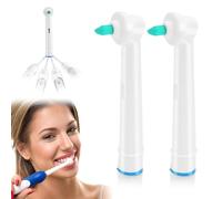Raheem 2 cabezales de cepillo de dientes con un solo mechón, compatible con cepillos de dientes eléctricos Oral B, cepillo de dientes interdental para limpieza detallada