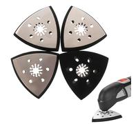 Raheem 4 placas de lijado triangulares de 93 mm para Starlock Fein Schleifplatte Multitool Schleifplatte Schleifplatte para precisión en madera, metal, lijado, eliminación de óxido y más