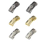 Raheem Boucles de Lacets Magnétiques en Métal 6 Paires Gunmetal Or Argent Fermoir Pratique pour Chaussures Baskets et Bottes Idéal pour Enfants et Adultes