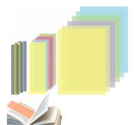 Raheem Juego de 15 superposiciones de dislexia para leer superposiciones de colores para aliviar el estrés visual, ideal para dislexia, TDAH, síndrome de Irlen, incluye superposiciones A4 de tamaño