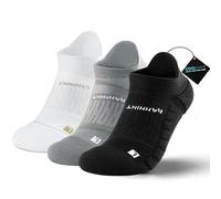 Rahhint Coolmax Lycra 3 Pares Calcetines Running Hombre Antiampollas Compresión, Evacuación de la Humedad, Tamaño 31-51