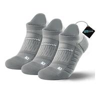 Rahhint Coolmax Lycra 3 Pares Calcetines Tobilleros Compresión Hombre Running Antiampollas, Evacuación de la Humedad, Tamaño 31-51