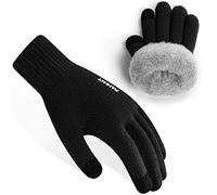 Rahhint Guantes Lana Invierno Termicos para Niños y Niñas 4-15 Años con Punto Pequeños Forro Polar Aislado