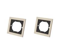 Rahmen de ABS Blanco cálido, 1 módulo para interruptores y tomas de corriente X2 - WESA