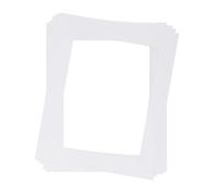 Rahmendesign24 Paspartú DIN A4, 21 x 29,7 cm, exterior para interior de 13 x 18 cm, 5 unidades, sin ácidos, paspartú blanco creme, corte biselado 45°, protección de imágenes y fotos