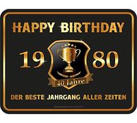 RAHMENLOS Señal metálica, Negro, 17 x 22