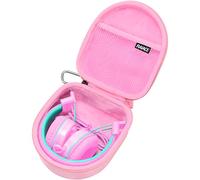 RAIACE Estuche de Almacenamiento para Auriculares Compatible con Noot Products K11/K22/iClever HS 14/Elecder i37/i36/POWMEE M2 Auriculares para niños (Solo Estuche)-Rosa