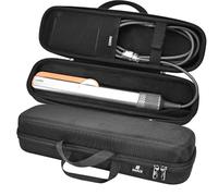 RAIACE Estuche rígido de Transporte Compatible con la Plancha de Pelo Dyson Airstrait, Bolsa de Almacenamiento para Viajes. (Solo se Vende el Estuche) - Negro