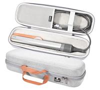 RAIACE Estuche rígido de Transporte Compatible con la Plancha de Pelo Dyson Airstrait, Bolsa de Almacenamiento para Viajes. (Solo se Vende el Estuche) - Gris